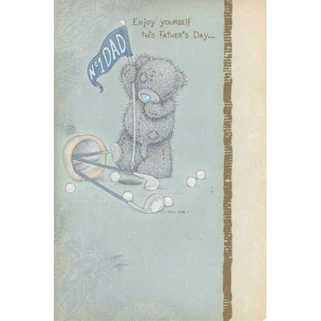 No 1 Dad Golfing Me to You Bear Fathers Day Card £2.40